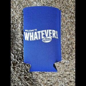Bud Light Beer Can Koozie Welcome To Whatever USA Blue